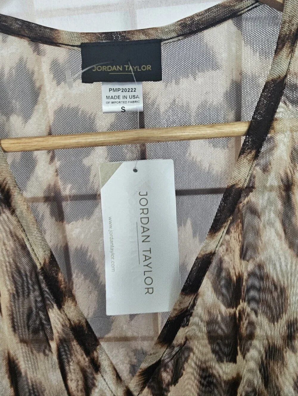 Jordan Taylor Leopard Sheer Swim Cover Up